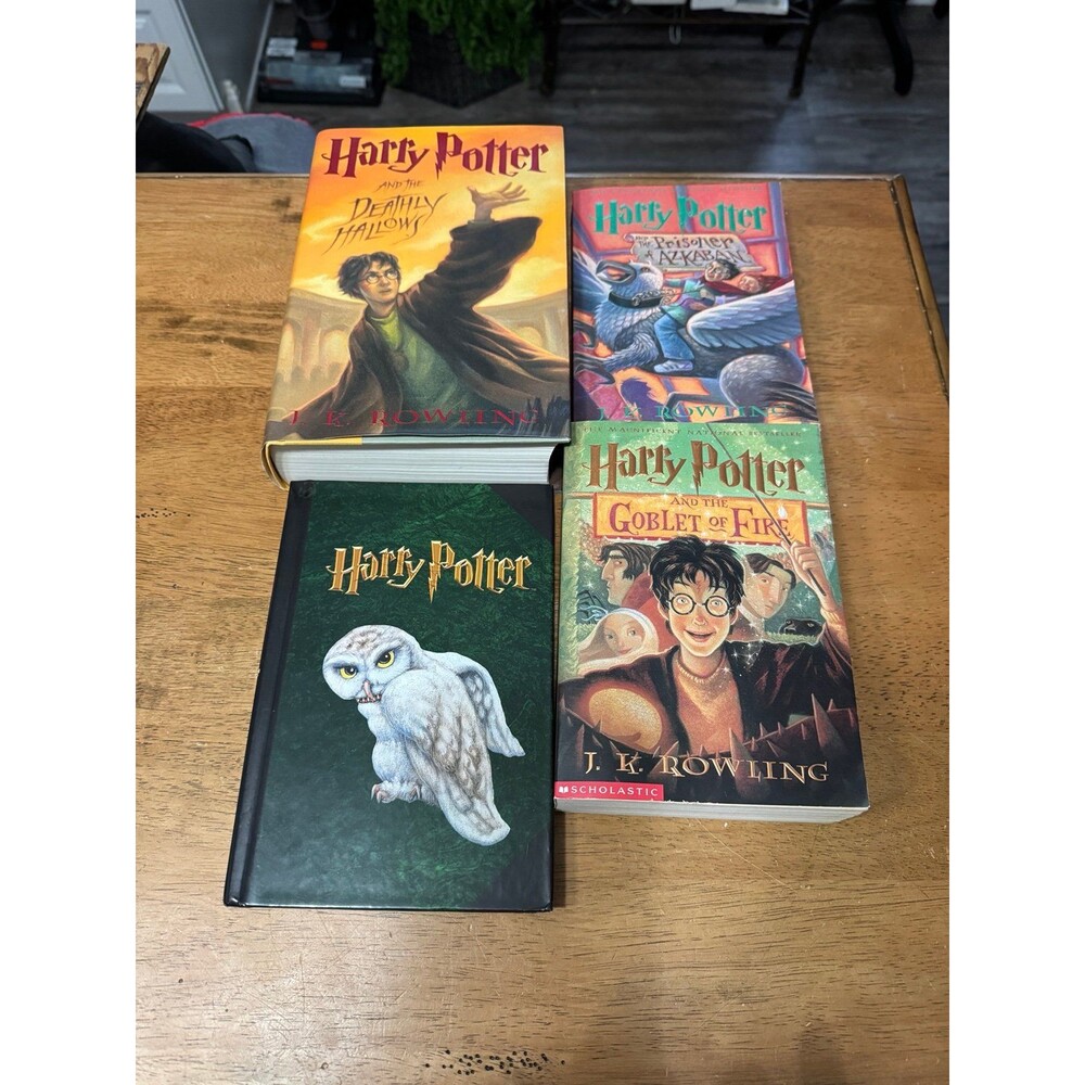 collection of Harry Potter books by J.K. Rowling.